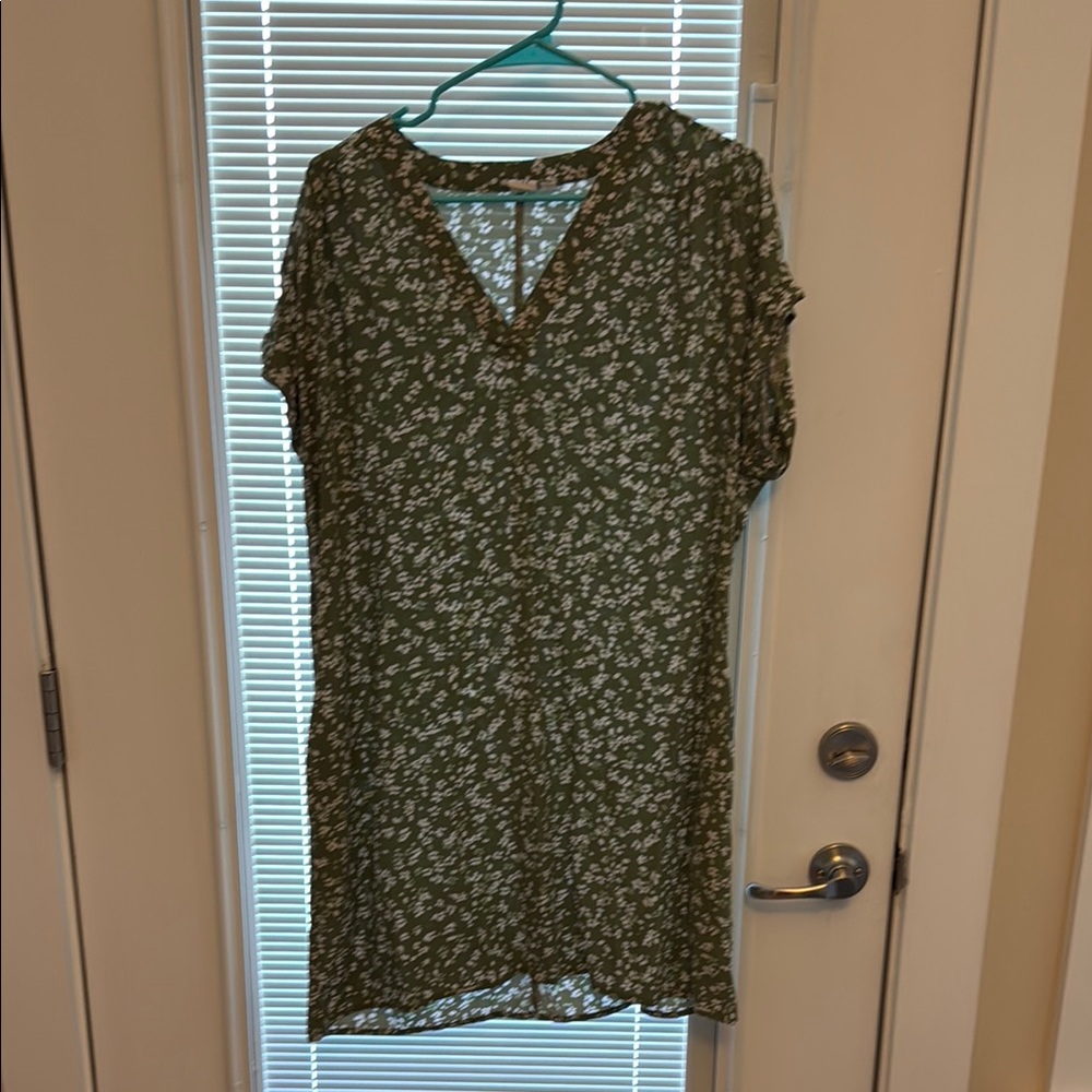 GAP Green Floral Midi Dress